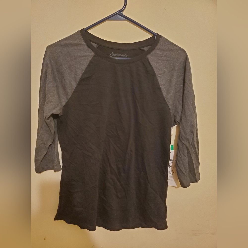 NWT Pact organic 3/4 sleeve jersey size small